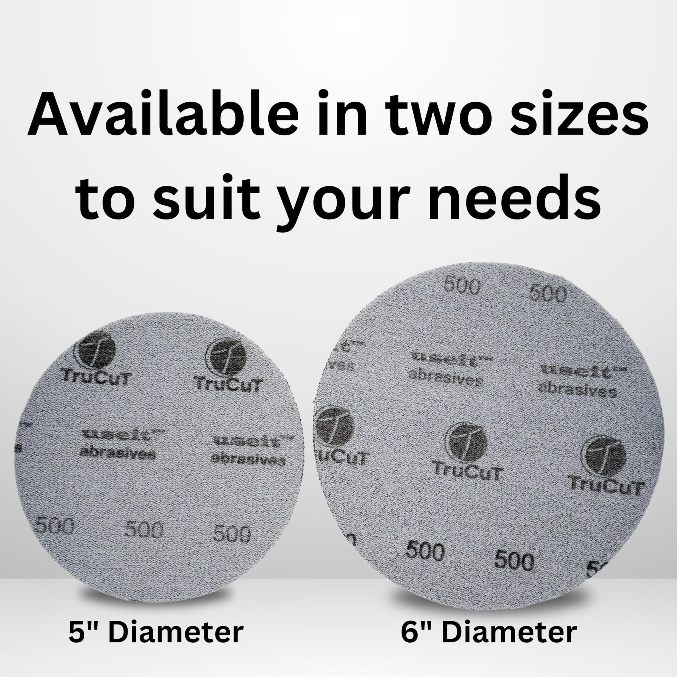 Trucut Sanding Pad  P5000D Grit  5'' Diameter  Sanding Pads Made For Bowling Balls  Bowling Ball Resurfacing Pads  Surface Manag