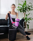 Zenifit Yoga Mat Bag - Long Tote With Pockets - Holds More Yoga Accessories. Cute Yoga Mat Holder With Bonus Yoga Mat Strap Elas