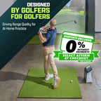 Gosports Golf Hitting Mat Artificial Turf Mat For Indoor/Outdoor Practice Includes 3 Rubber Tees - Standard, Pro, Or Elite