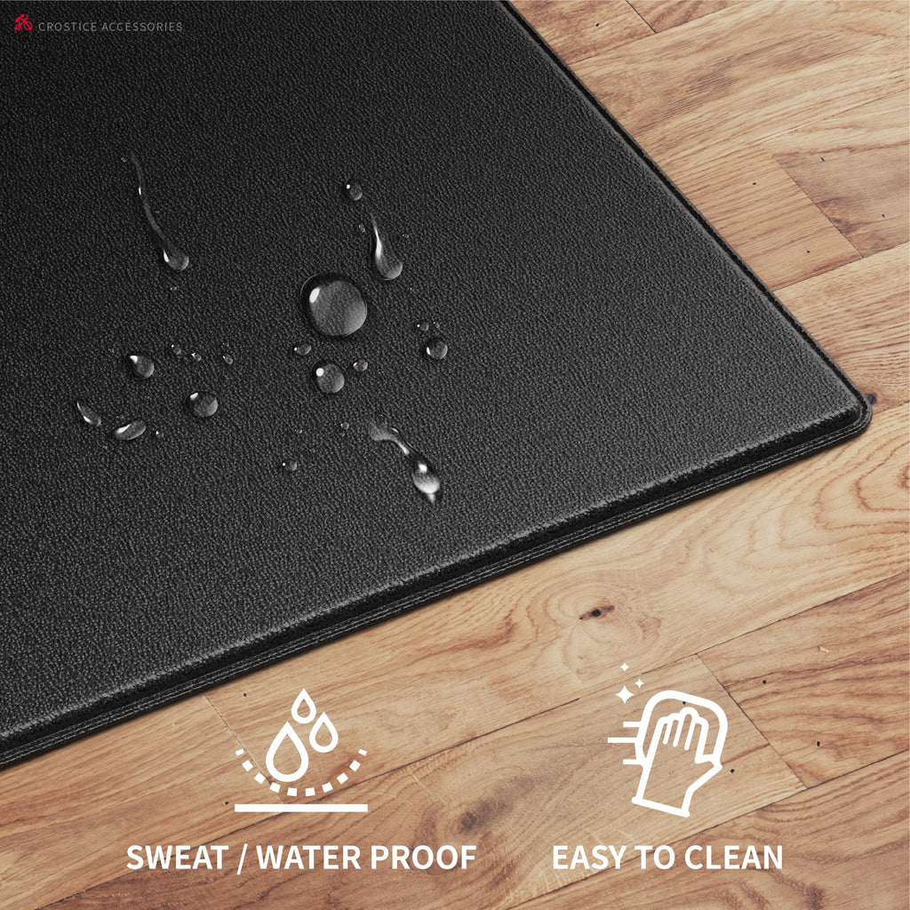 Bike Trainer Mat Compatible With Peloton Bike, For Treadmill & Row, Thk 6Mm, Under Mat Protect Hardwood Floor Carpet, Trainer Ac
