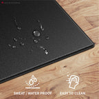 Bike Trainer Mat Compatible With Peloton Bike, For Treadmill & Row, Thk 6Mm, Under Mat Protect Hardwood Floor Carpet, Trainer Ac