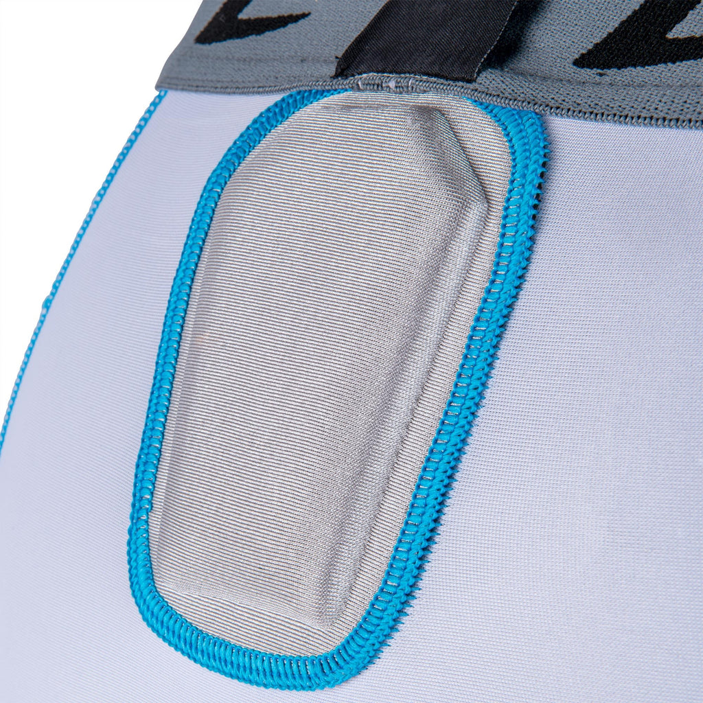 Champro Bull Rush 5-Pad Girdle , White , Grey Inset, Large