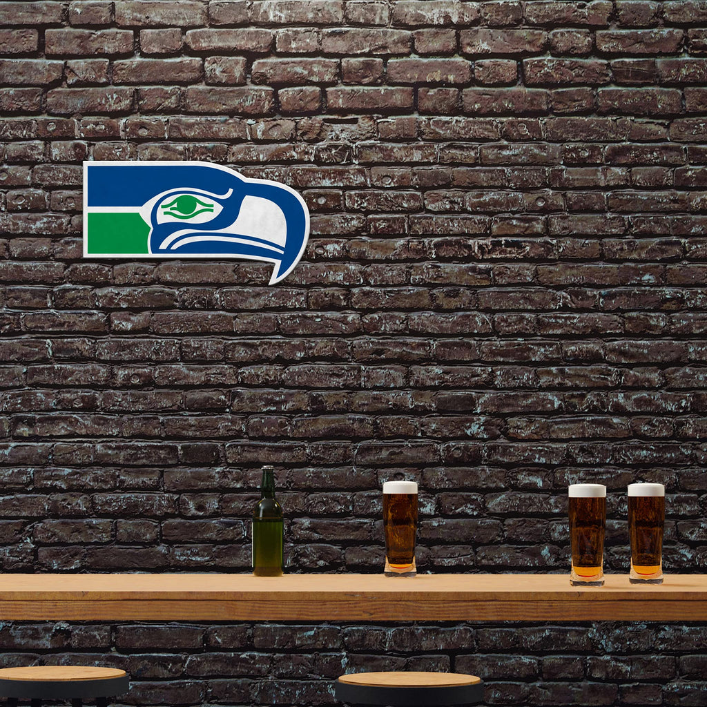 Rico Industries Nfl Football Seattle Seahawks Retro Shape Cut Pennant - Home And Living Room D  Cor - Soft Felt Ez To Hang