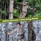 YIBOBO 2-Pack Hunting-Saddle Hip Pinch Eliminator: Lightweight Rope Bridge Spreader for Tree Saddle & Saddle Hunting Kit, Durabl