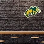 Rico Industries Ncaa North Dakota State Bisons Mascot Shape Cut Pennant - Home And Living Room D  Cor - Soft Felt Ez To Hang