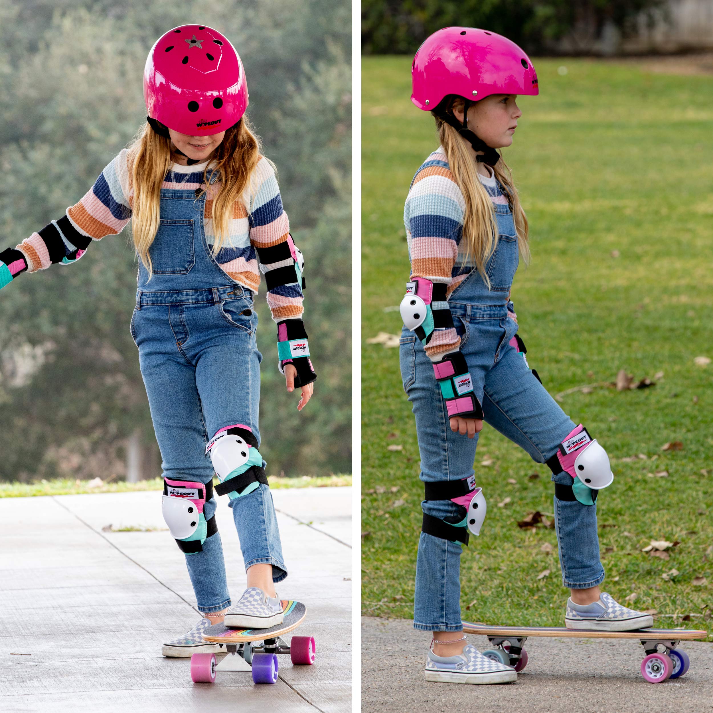 Wipeout Dry Erase Kids Helmet For Bike, Skate, And Scooter, Neon Pink Youth L 8+