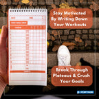 Fitness And Workout Notebook - 2023-24 Fitness Tracker Journal, Workout Log, Exercise & Weight Training Notebook Planner, Fitnes