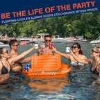 Cuddy Floating Cooler and Dry Storage Vessel - 40QT - Amphibious Hard Shell Design - Multiple Color Options