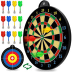 Magnetic Dart Board - 12Pcs Magnetic Darts (Red Green Yellow) - Excellent Indoor Game And Party Games - Magnetic Dart Board Toys