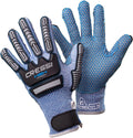Cressi HEX Grip Gloves, Blue, S