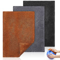 Patelai 3 Pcs Bowling Ball Shammy Towel Dual Sides Leather Bowling Towel Bowling Ball Towel Bowling Accessories Cleaning Pad For
