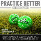 Franklin Sports Lacrosse Balls - Practice Lax Balls - 2 Pack -Massage Balls - All Ages Lacrosse - Green, 63 Mm