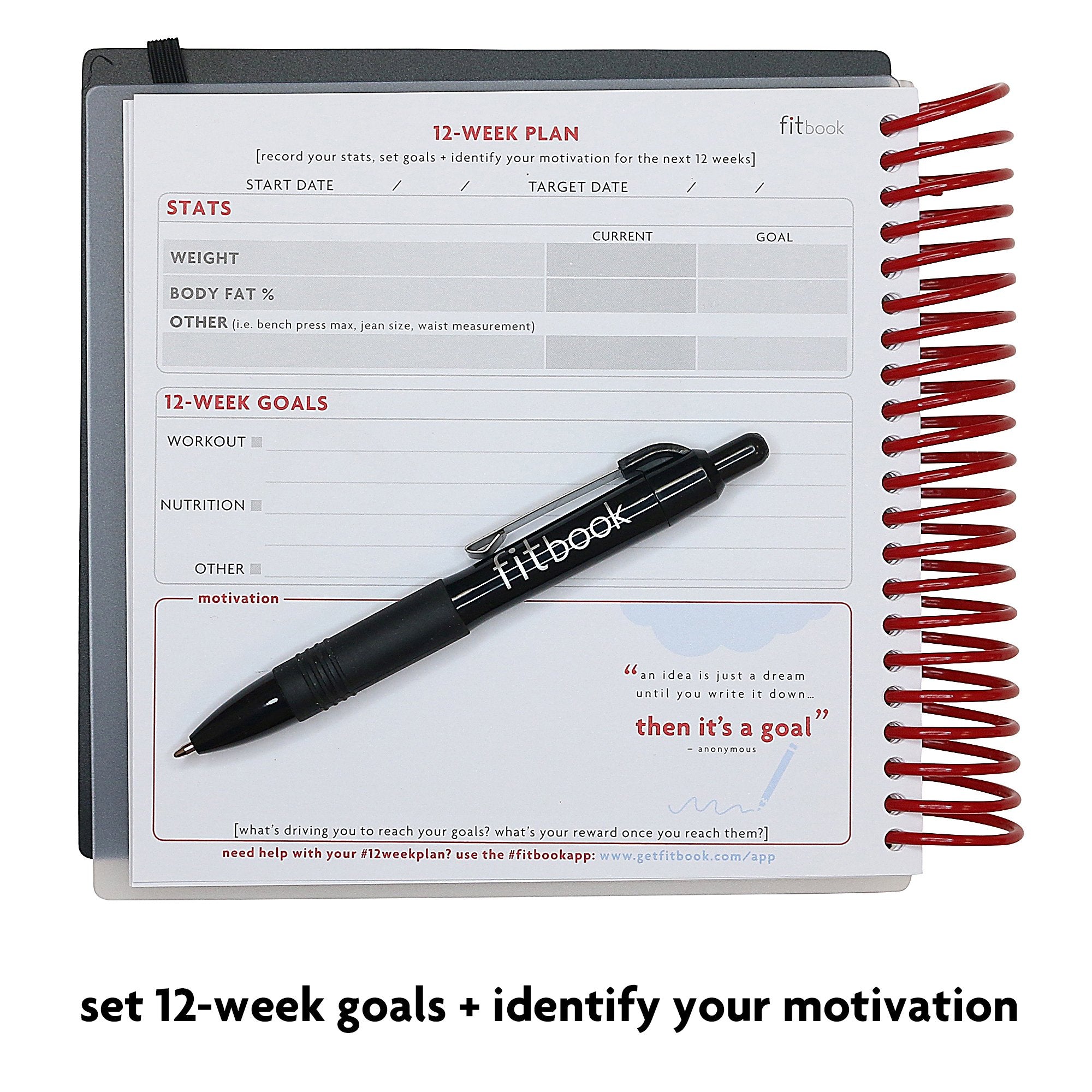 2020 Fitlosophy Fitbook: Fitness Journal And Planner For Workouts, Weight Loss And Exercise, White Single (12-Week)