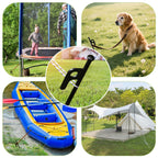 Rinvee 12 Pack Tent Stakes Heavy Duty Forged Steel Camping Stakes For Ground Outdoor Decorations Canopy
