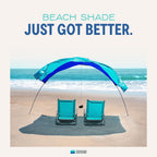 Shibumi Shade Mini, World'S Best Beach Shade, The Original Wind-Powered Beach Canopy, Provides 75 Sq. Ft. Of Shade, Compact & Ea