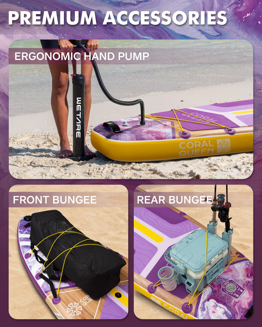 Wetare 11'6X35 Inflatable Paddle Board, 450Lbs Extra Wide Stand Up Sup Board For Adults, Blow Up Paddleboard Kayak Non-Slip Stab