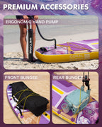 Wetare 11'6X35 Inflatable Paddle Board, 450Lbs Extra Wide Stand Up Sup Board For Adults, Blow Up Paddleboard Kayak Non-Slip Stab