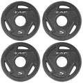 Cap Barbell 2-Inch Olympic Grip Weight Plate, 5 Lb, Set Of 4, 5 Lb, Set Of 4 Black (Ophwis-005)
