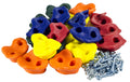 Squirrel Products 20 Extra Large Deluxe Rock Climbing Holds With Mounting Hardware - Diy Rock Wall Comes With Mounting Hardware 