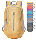 ZOMAKE 25L Ultra Lightweight Packable Backpack, Foldable Hiking Backpacks Water Resistant Small Folding Daypack for Travel(Muddy