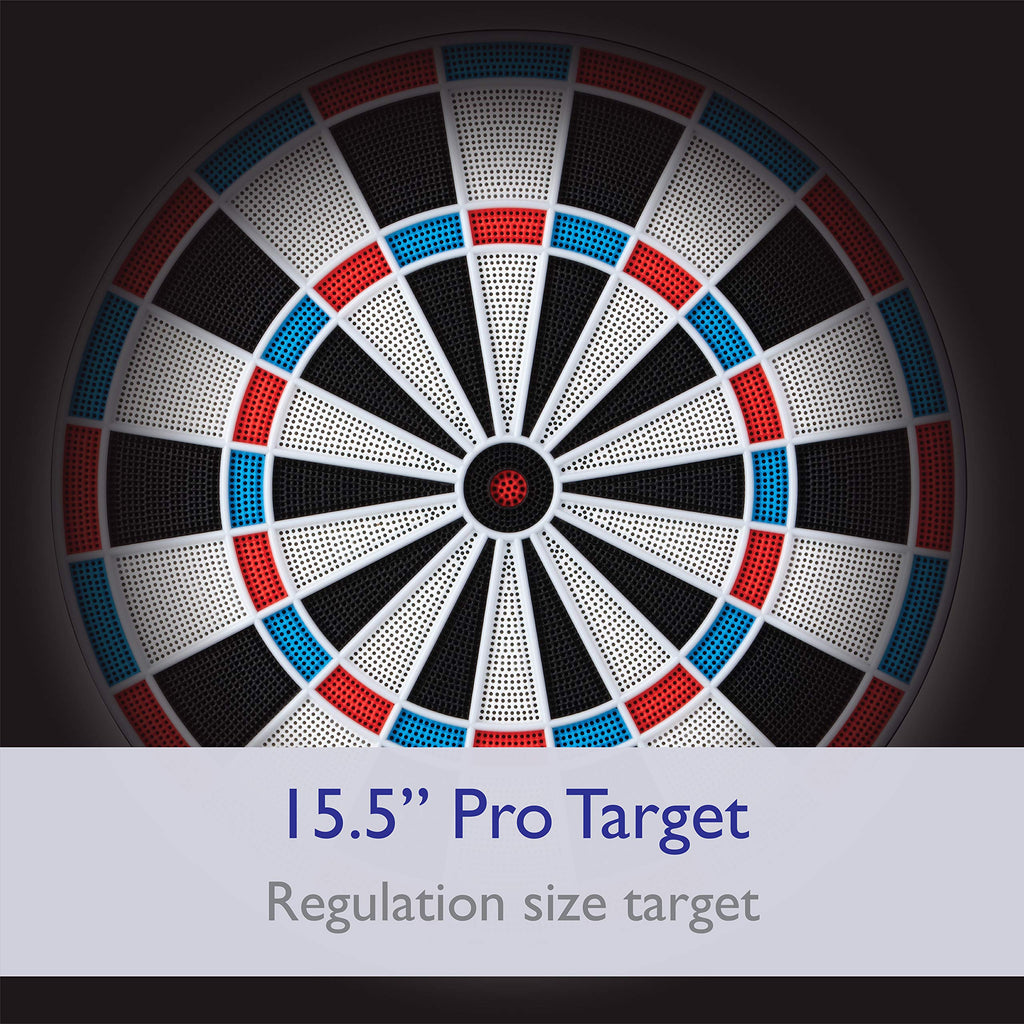 Viper 787 Electronic Dartboard, Ultra Thin Spider For Increased Scoring Area, Free Floating Segments, Locking Segment Holes For