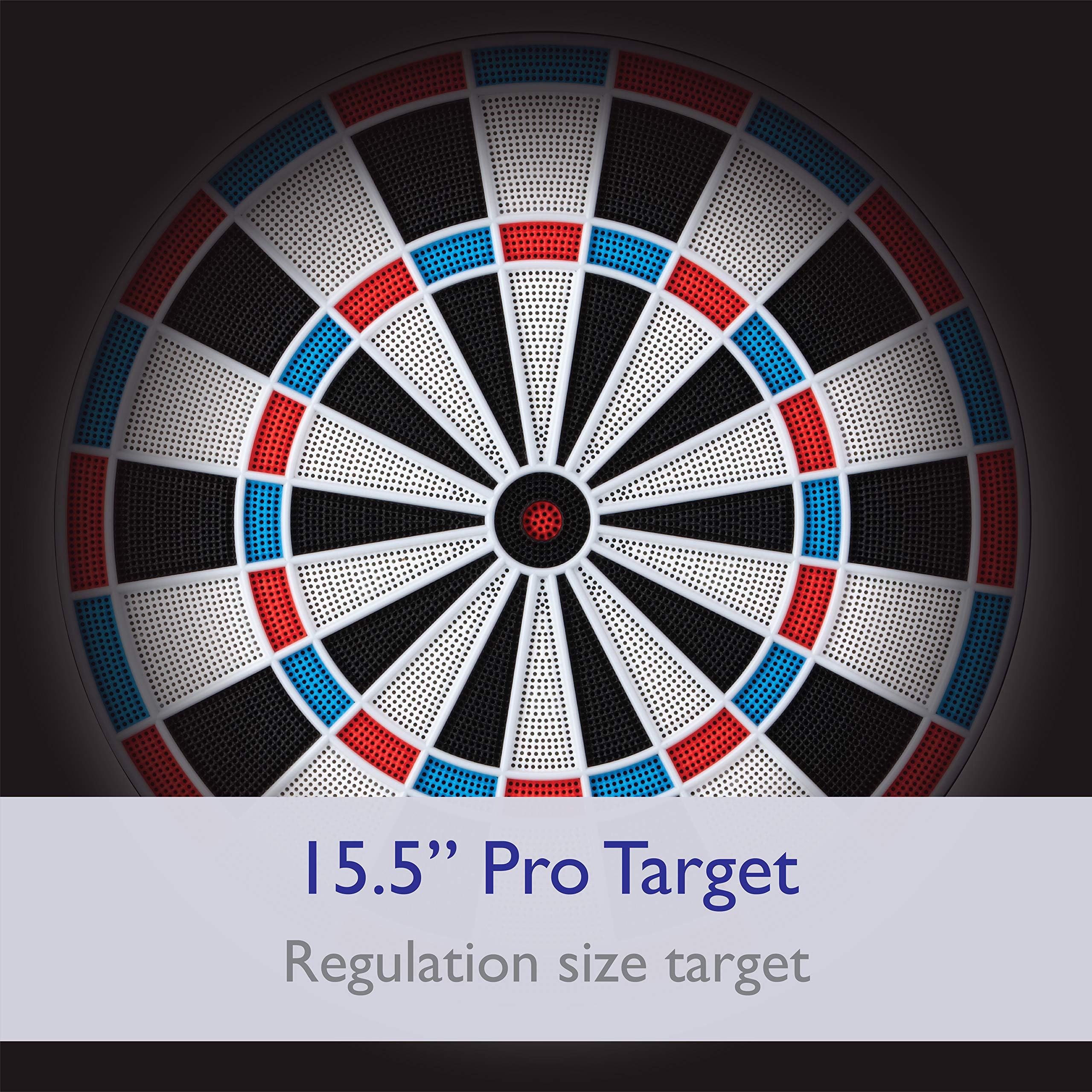 Viper 787 Electronic Dartboard, Ultra Thin Spider For Increased Scoring Area, Free Floating Segments, Locking Segment Holes For