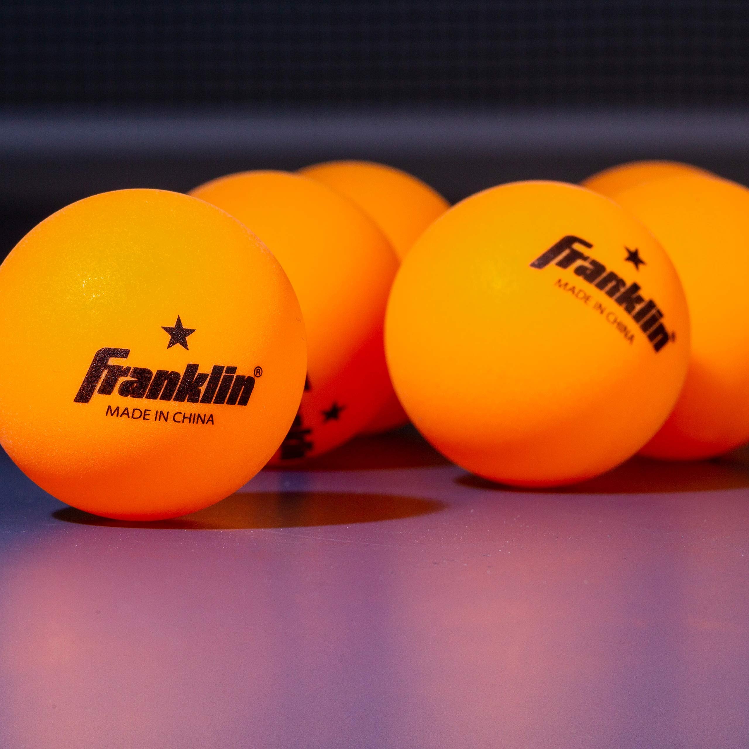 Franklin Sports Ping Pong Balls - Official Size + Weight Orange 40Mm Table Tennis Balls - One Star Professional Ping Pong Balls