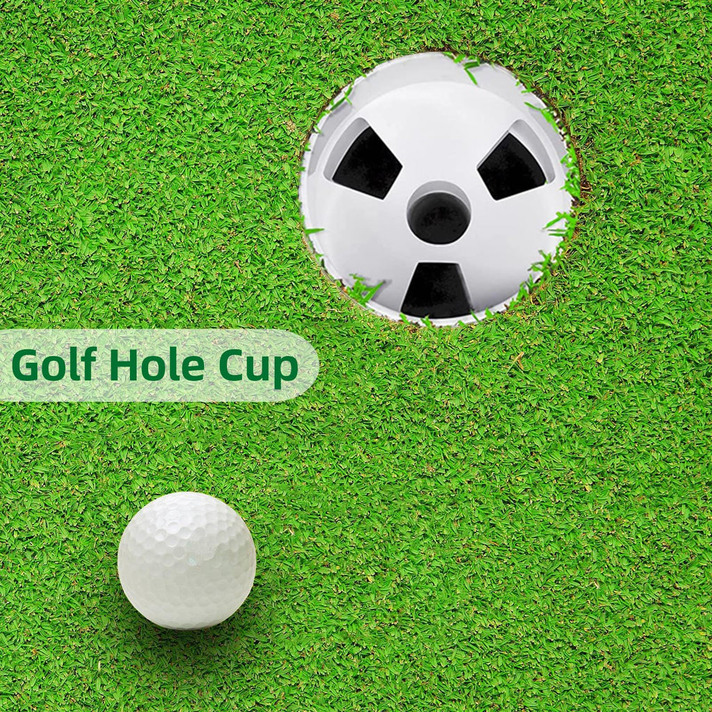 Xcellent Golf Green Cups Plastic Golf Hole Cups For Backyard Practice Putting Green,Outdoor Indoor Golf Putting Cup,2Pcs Practic