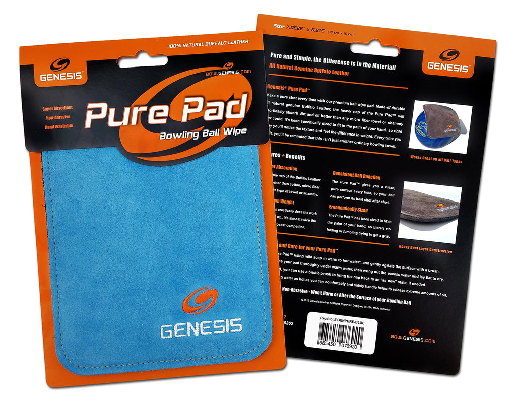 Genesis Pure Pad Buffalo Leather Ball Wipe Blue