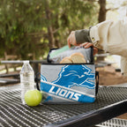 FOCO Detroit Lions Big Logo Stripe 6 Pack Cooler