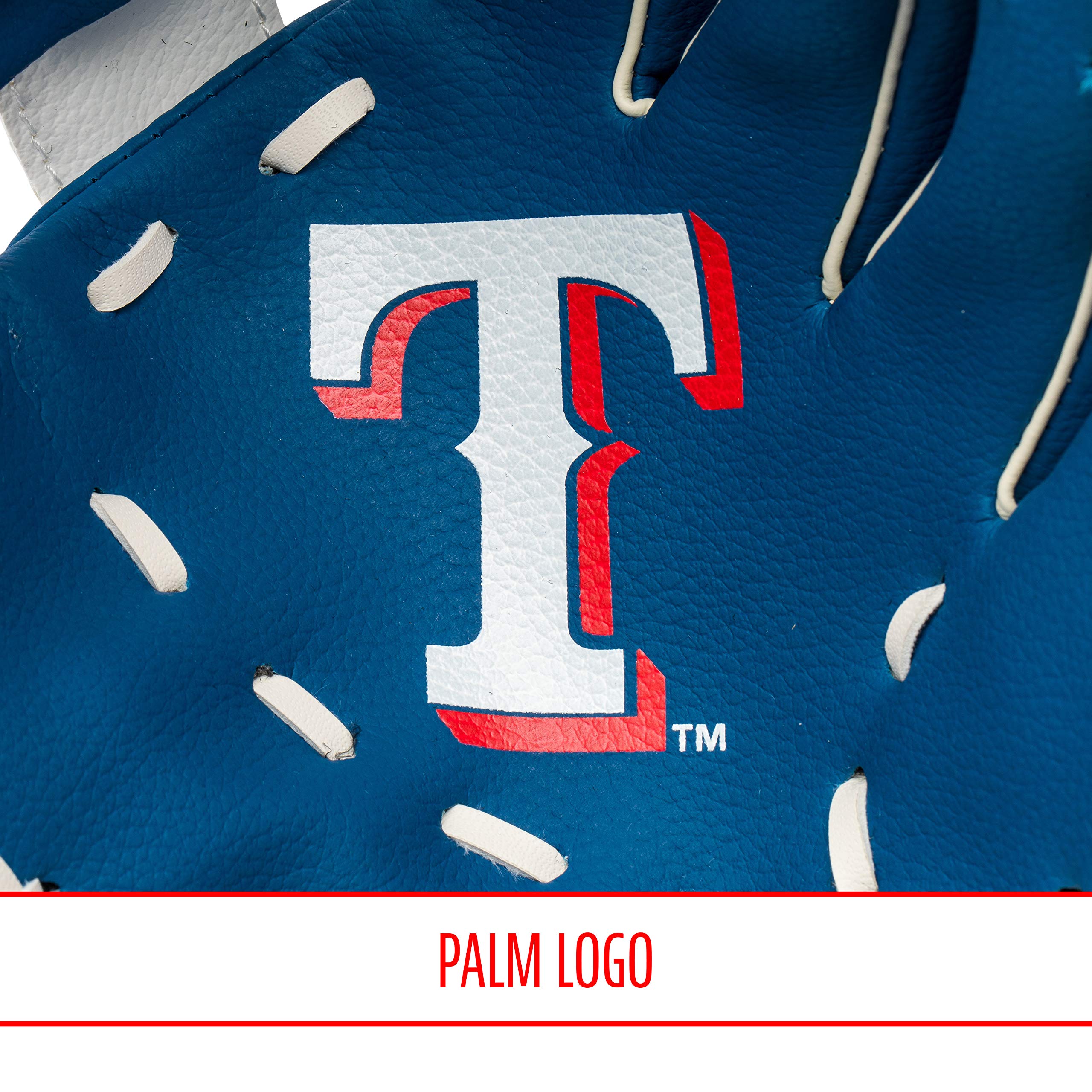 Franklin Sports Mlb Youth Teeball Glove And Ball Set - Kids Texas Rangers Baseball And Teeball Glove And Ball - Perfect First Ki