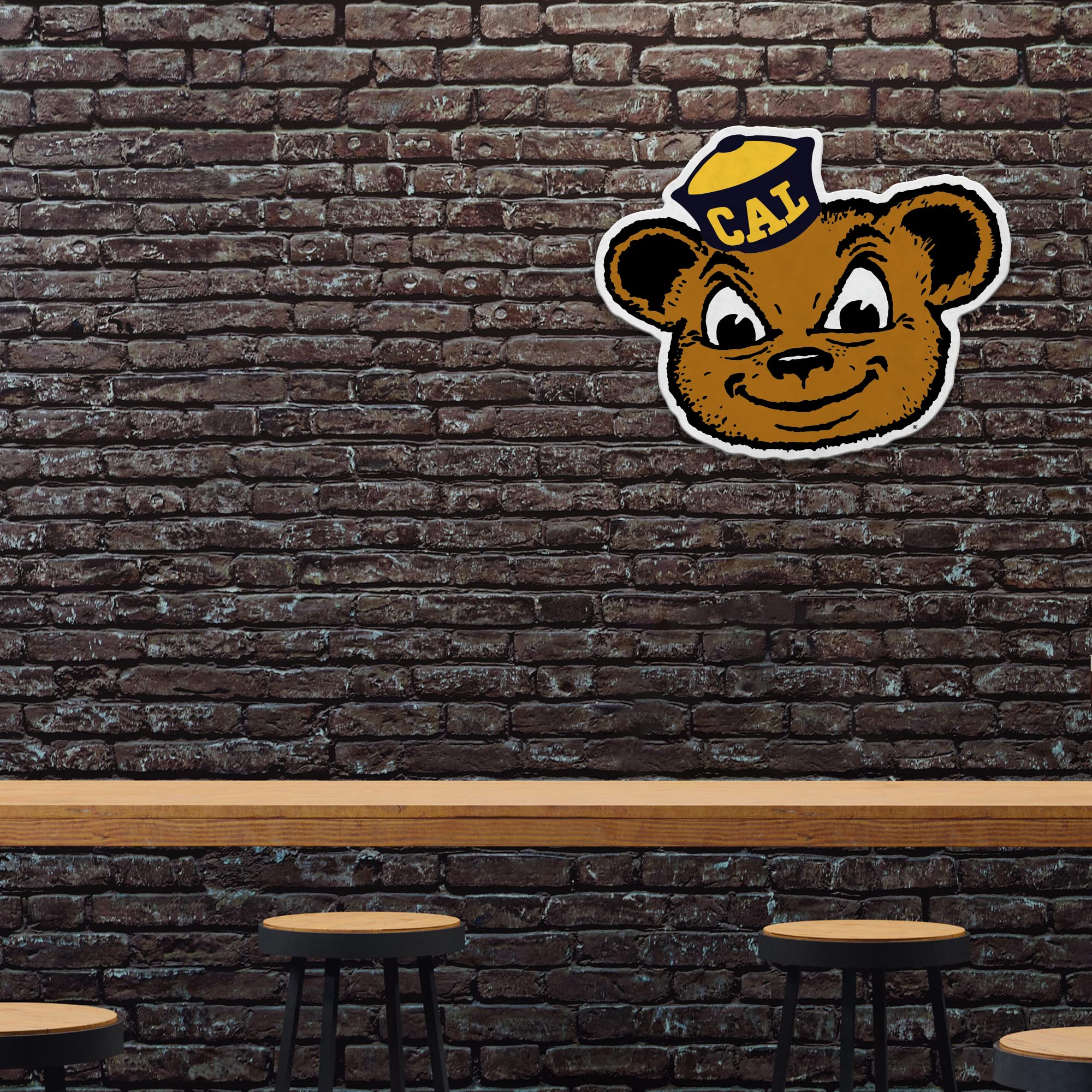 Rico Industries Ncaa Cal Berkeley Golden Bears Mascot Shape Cut Pennant - Home And Living Room D  Cor - Soft Felt Ez To Hang 18X