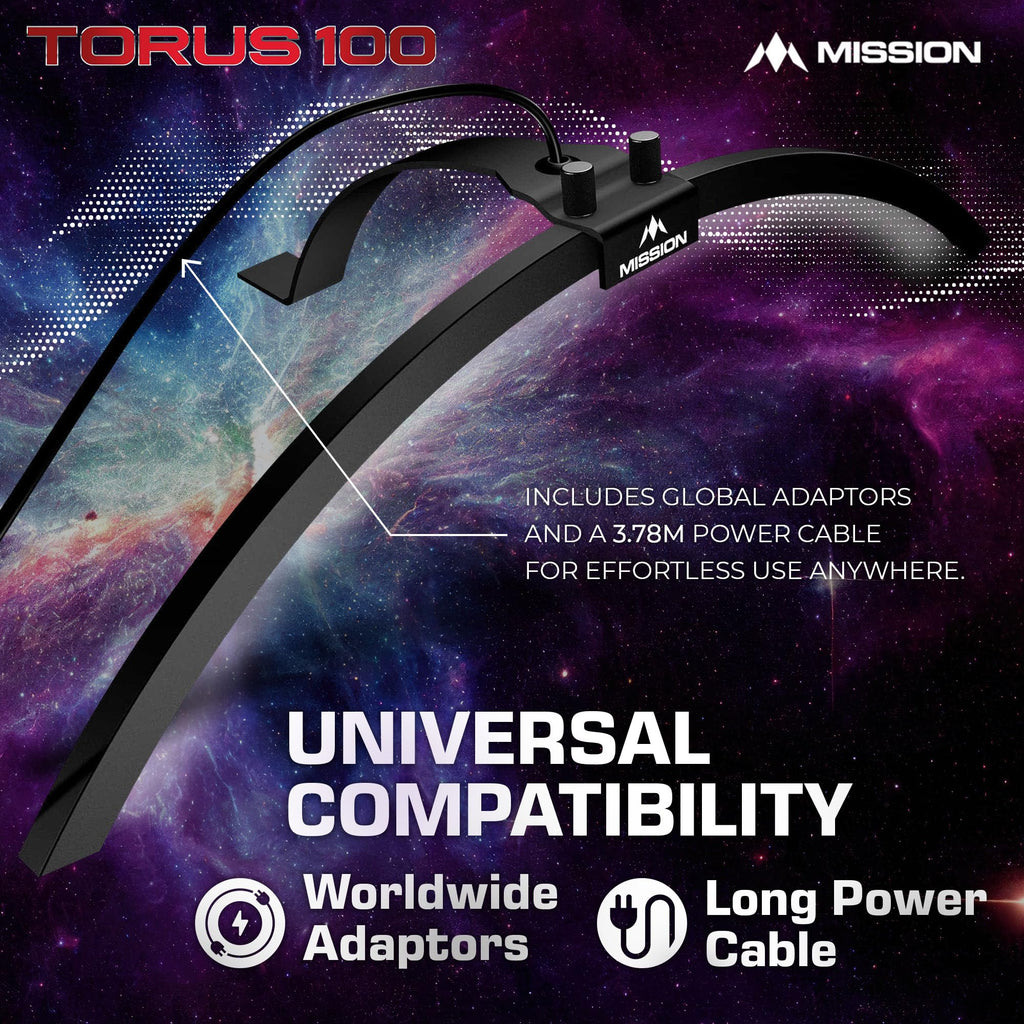 Mission Torus 100 Foldable Led Dartboard Lighting