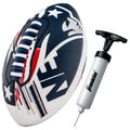 Franklin Sports Nfl New England Patriots Football - Youth Mini Football - 8.5'' Junior Size Ball - Spacelace Easy Grip Texture-