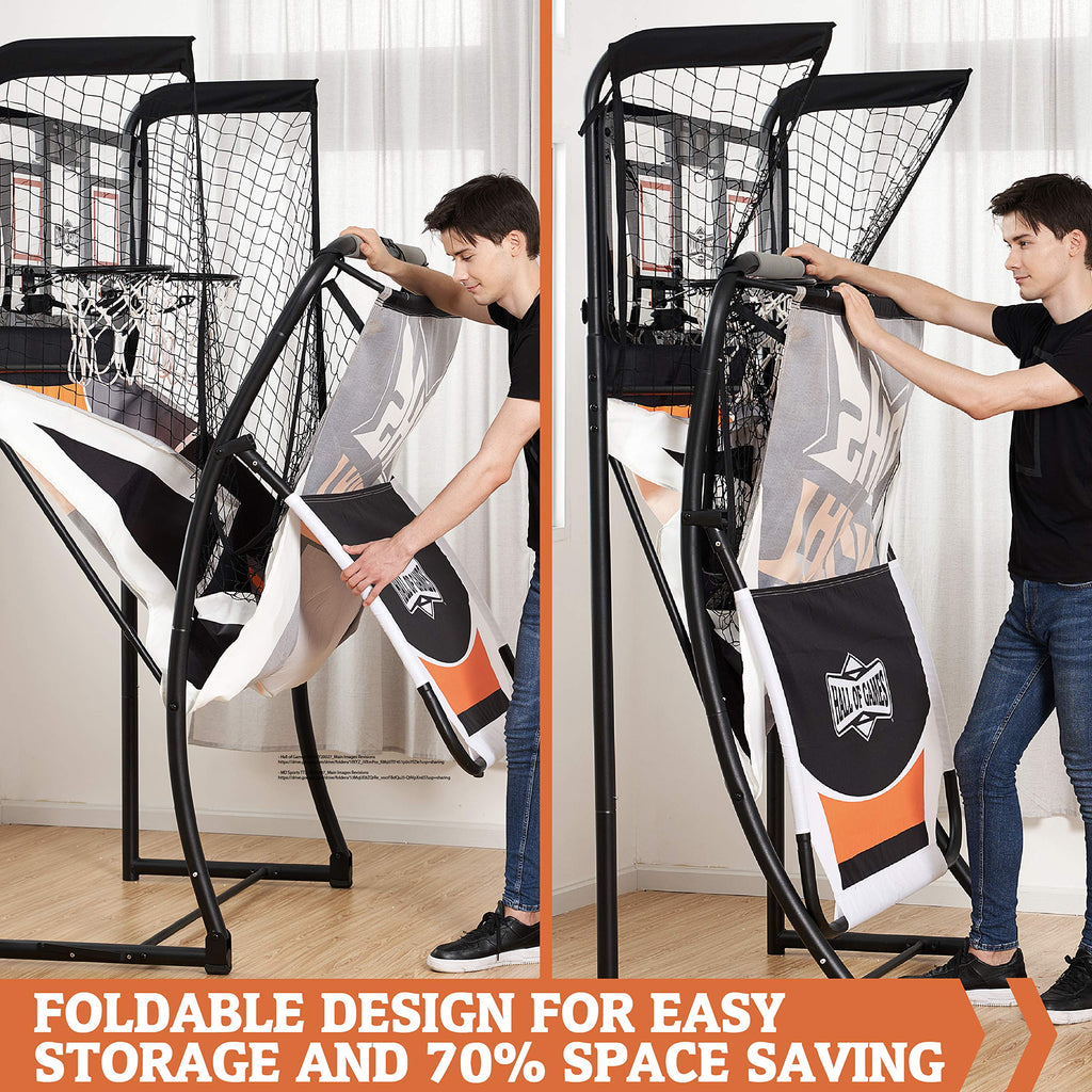 Hall Of Games 2 Player Arcade Basketball Game Blackgrey