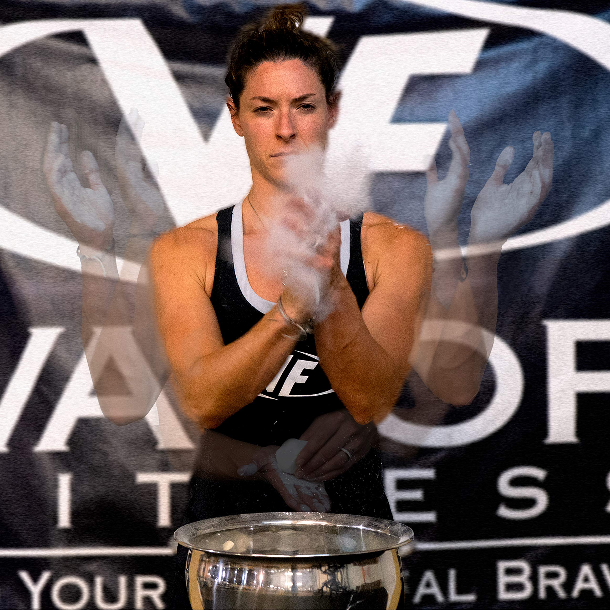 Valor Fitness Ch-1 Chalk Holder Station For Home Or Commercial Gyms, Including Ch-2 Gym Chalk For Improved Grip And Performance