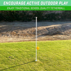 Gosports Tetherball Game Set, Complete Tetherball Setup With Ball, Rope And Pole - Great For Backyard Fun