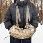 Mdstop Outdoor Hand Warmer Muff Fits For Hunting, Fly Fishing, Camping, Hiking (New Flannel Camo)