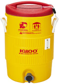 Igloo 385-48153 Heat Stress Solution Water Coolers, 5 Gal, Red/Yellow