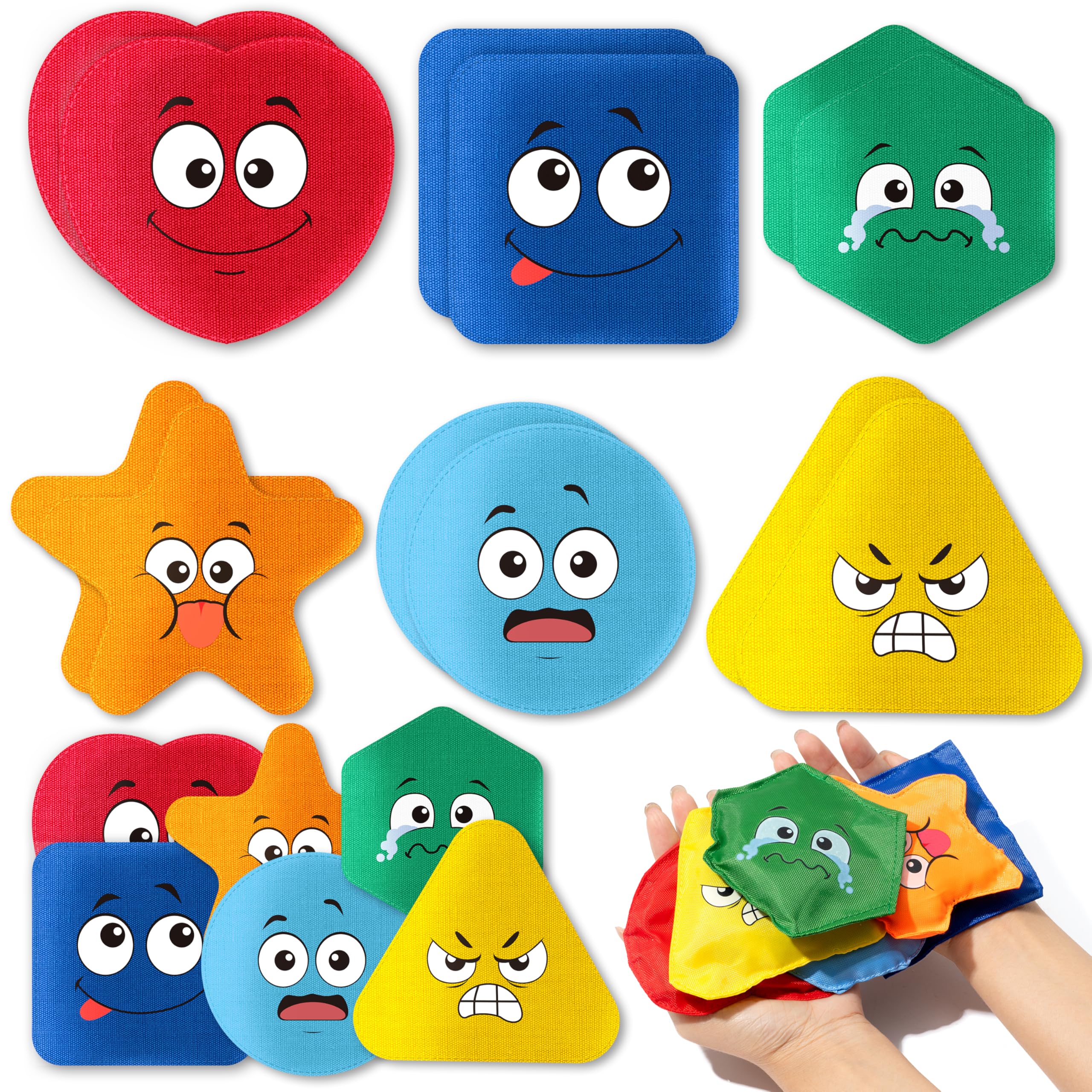 EYxsaxenk Bean Bags for Tossing Game Kids Outside Toss Game Nylon Bean Bag Toy Indoor Outdoor Toy for Toddler Holiday Family Par