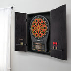 Dmi Sports Black Cricketpro Dartboard Cabinet  Designed For Arachnid 15.5Cricketpro 900, 800, 750, 650 Electronic Dartboards  Do