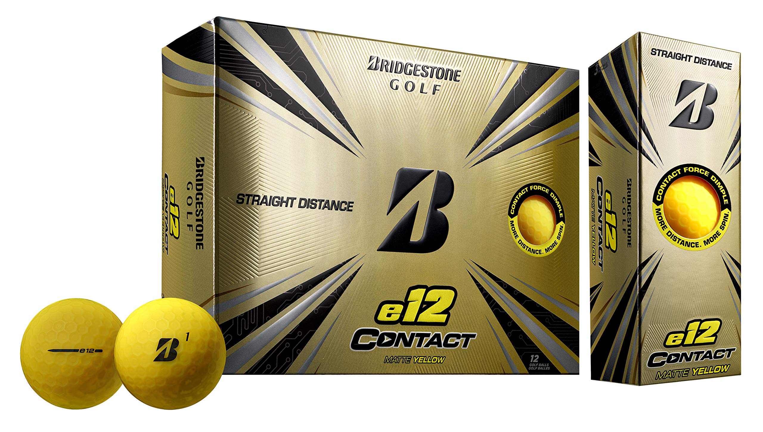 2021 Bridgestone Golf E12 Contact Yellow (Prior Gen)
