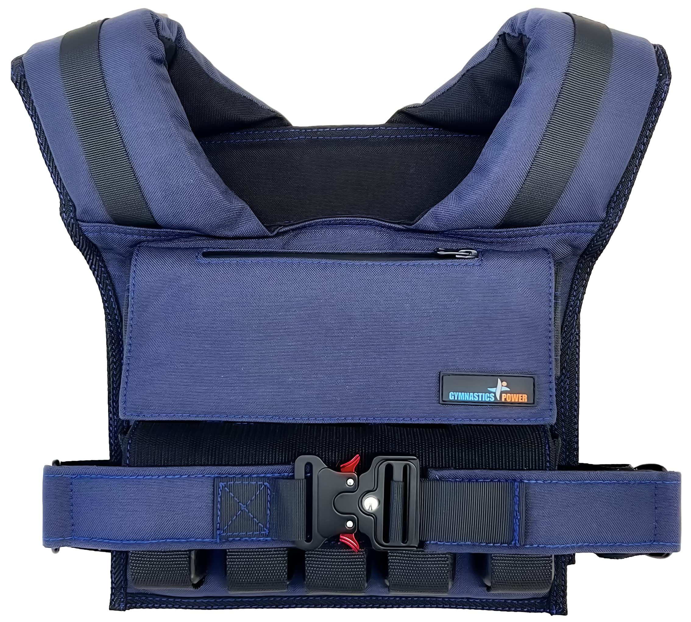 Gymnastics Power - Weighted Vest 6Lb, 10Lb, 12Lb, 25Lb, 35Lb, 45Lb Removable Iron Weights For Men And Women Workout For Calisthe