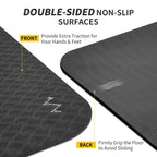 Cambivo Extra Wide Yoga Mat For Women And Men (72 ''X 32 ''X 1/3 ''), Sgs Certified, Non-Slip Large Tpe Exercise Fitness Mat For