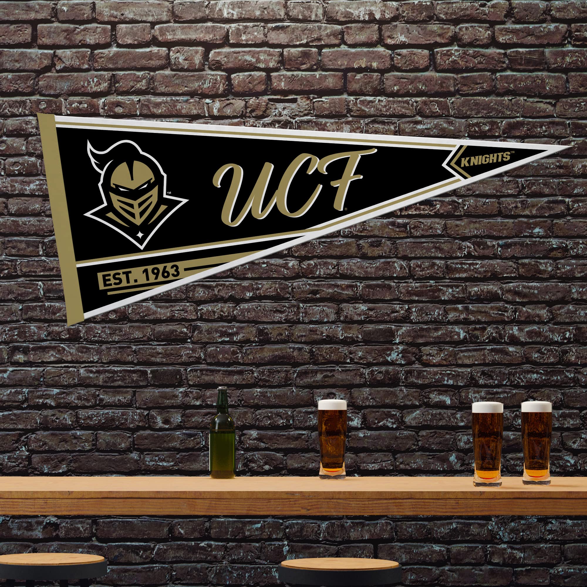 Rico Industries Ncaa Central Florida Knights - Ucf Ucf Classic 12'' X 30'' Felt Wall D  Cor Pennant - Great For Home/Bed Room/Ma