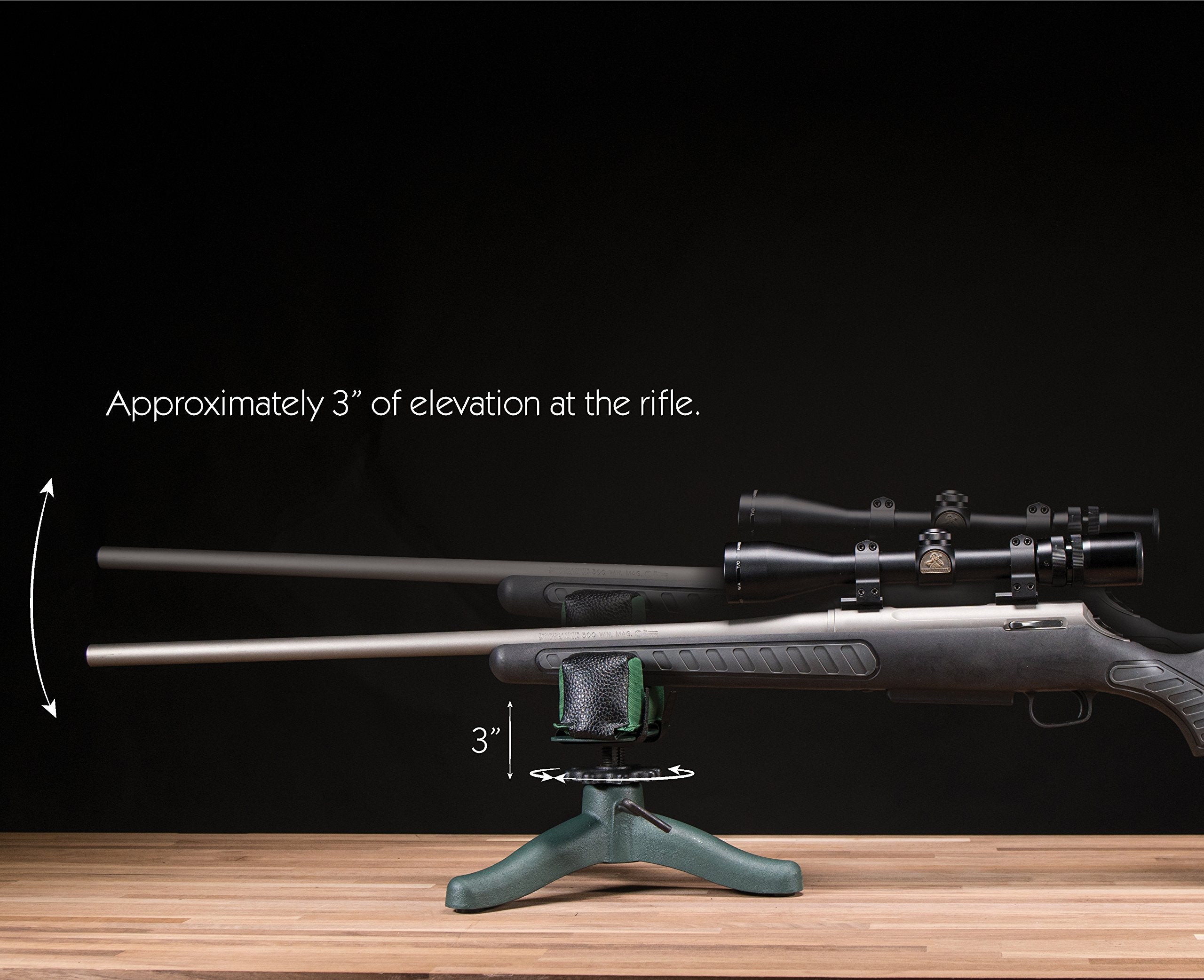 Caldwell The Rock Jr. With Durable Construction And Elevation Adjustments For Range, Sight In And Precision Shooting
