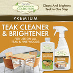 Star Brite Outdoor Collection Teak Cleaner & Brightener - One-Step Teak Restoration, Renew Weathered, Gray Teak For Refinishing