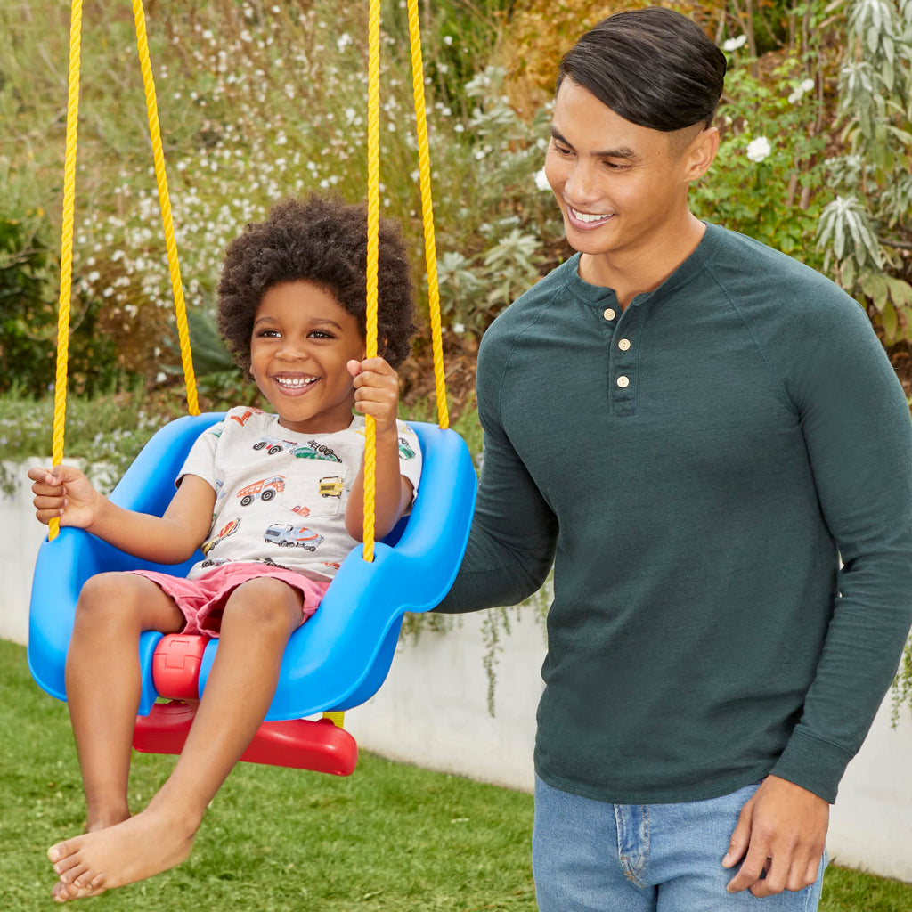 Little Tikes 2-In-1 Snug 'N Secure Swing Blue, 16.30 L X 16.00 W X 17.00 H Inches