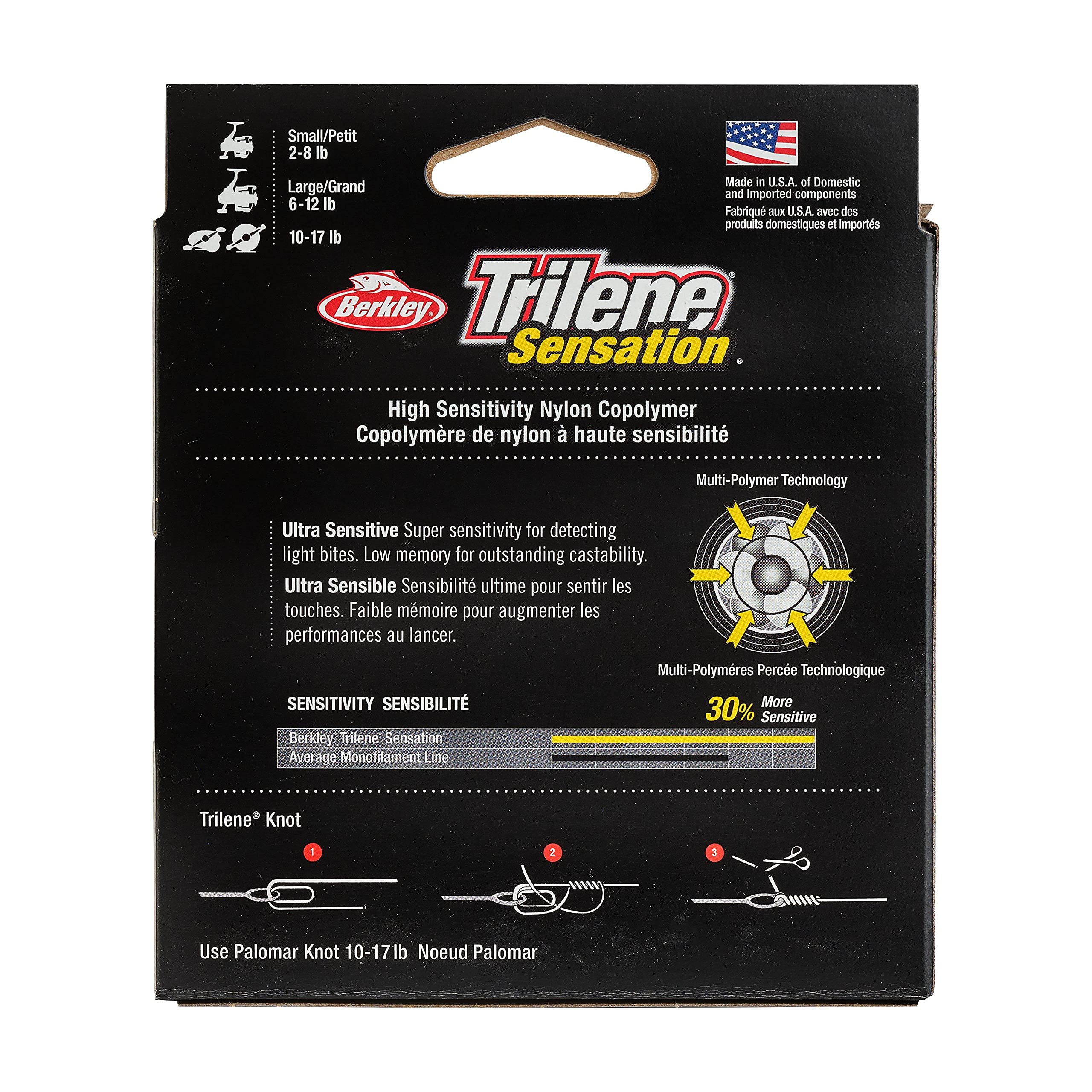 Berkley Trilene Sensation, Clear, 14Lb | 6.3Kg Monofilament Fishing Line, Suitable For Freshwater Environments