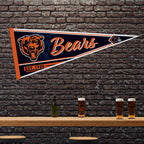 Rico Industries Nfl Football Chicago Bears Classic 12'' X 30'' Felt Wall D  Cor Pennant - Great For Home/Bed Room/Man Cave D  Co